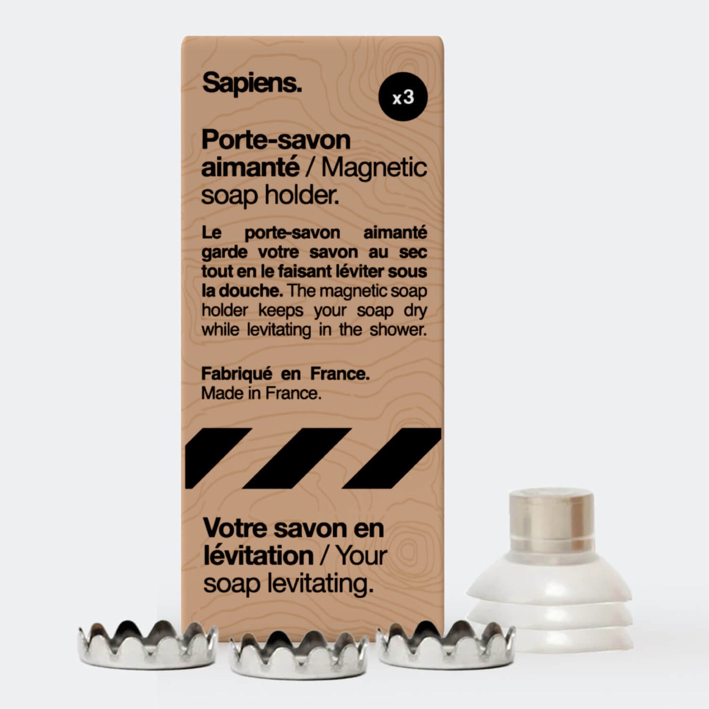 Magnetic soap dish x3