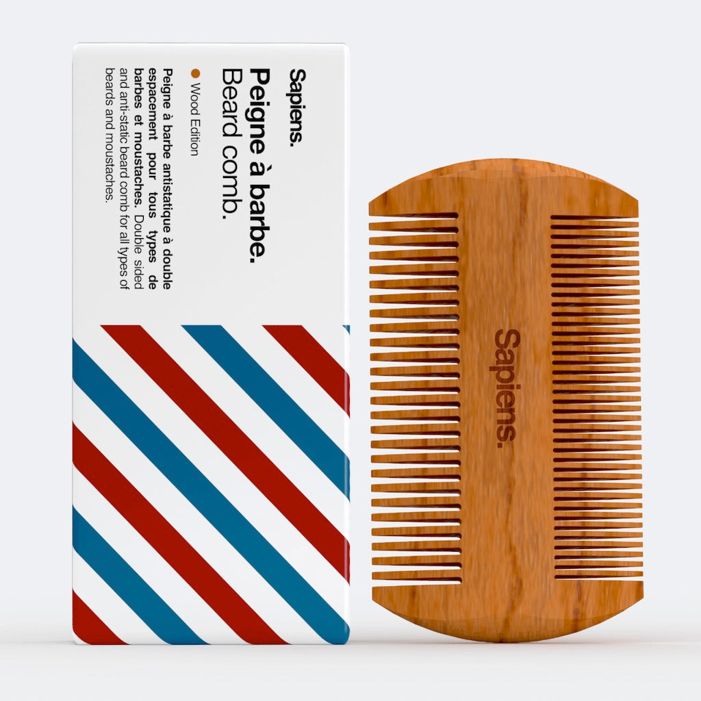 Peigne à Barbe en Bois de Poirier  Antistatique - Sapiens Barbershop –  Sapiens.